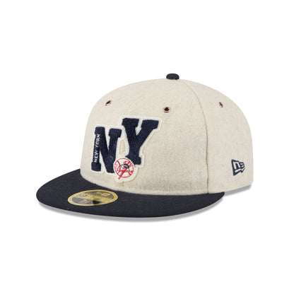 New York Yankees Wool Letterman Retro Crown 59FIFTY Fitted Hat