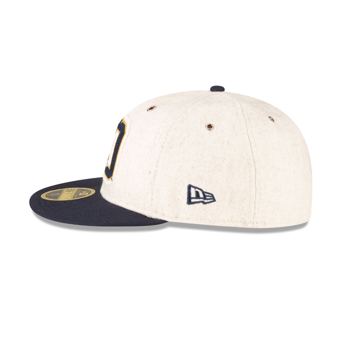 Notre Dame Fighting Irish College Vault Wool Letterman Retro Crown 59FIFTY Fitted Hat