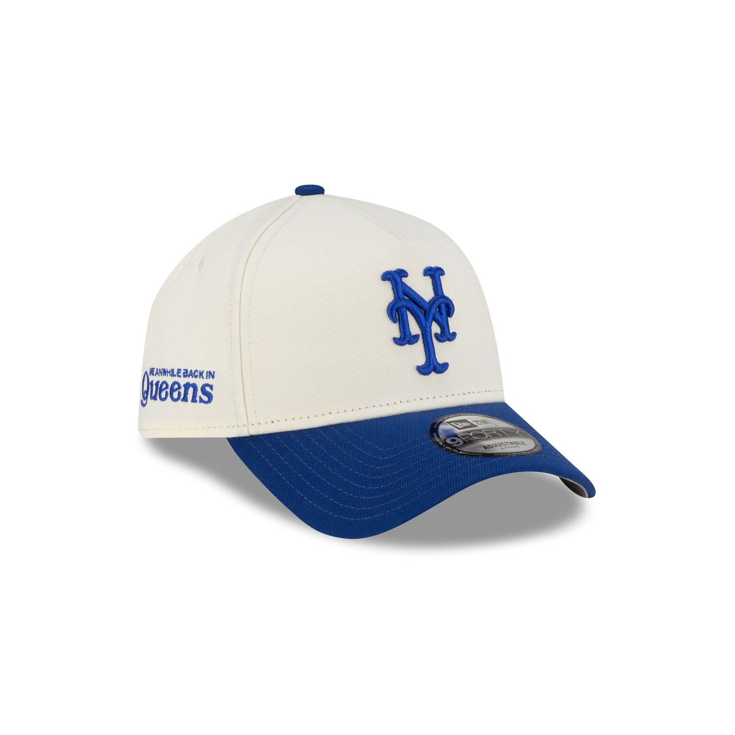 Meanwhile Back in Queens x New York Mets Chrome White 9FORTY A-Frame Snapback Hat
