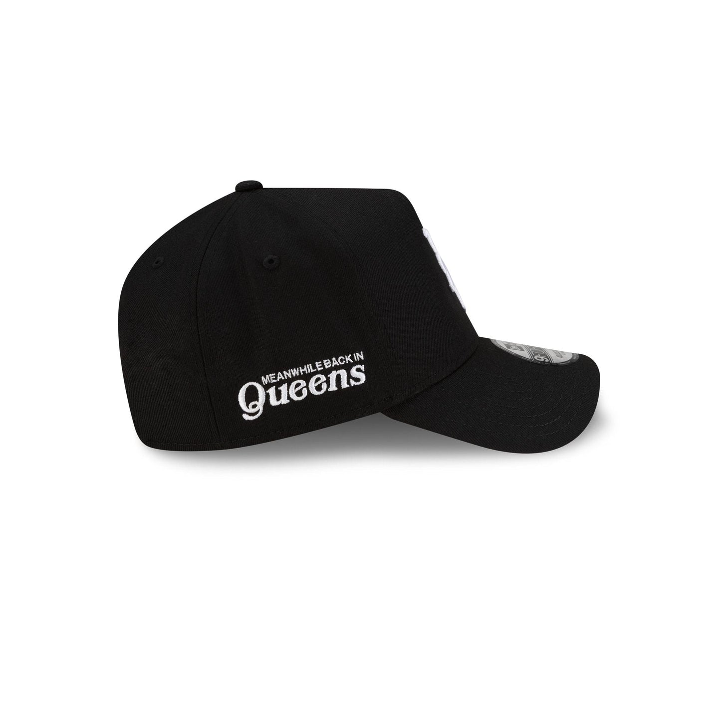 Meanwhile Back in Queens x New York Mets Black 9FORTY A-Frame Snapback Hat
