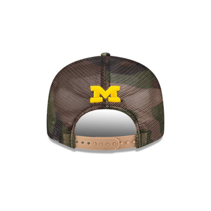 Michigan Wolverines Camo 9FIFTY Trucker Hat