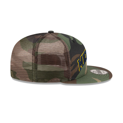 Michigan Wolverines Camo 9FIFTY Trucker Hat