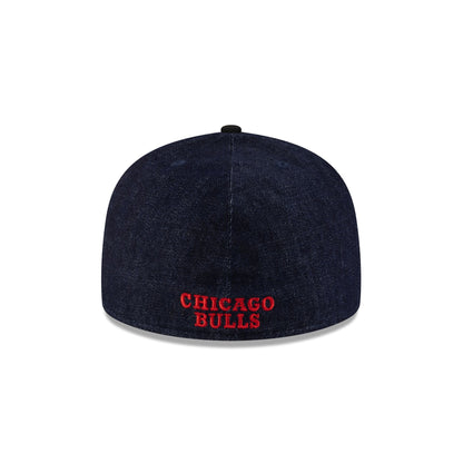 Chicago Bulls Navy Denim 59FIFTY A-Frame Fitted Hat