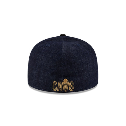 Cleveland Cavaliers Navy Denim 59FIFTY A-Frame Fitted Hat