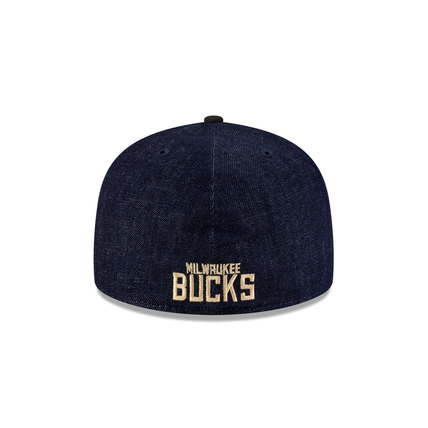 Milwaukee Bucks Navy Denim 59FIFTY A-Frame Fitted Hat