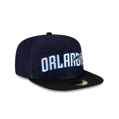 Orlando Magic Navy Denim 59FIFTY A-Frame Fitted Hat