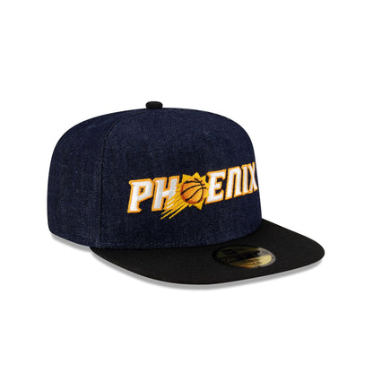 Phoenix Suns Navy Denim 59FIFTY A-Frame Fitted Hat
