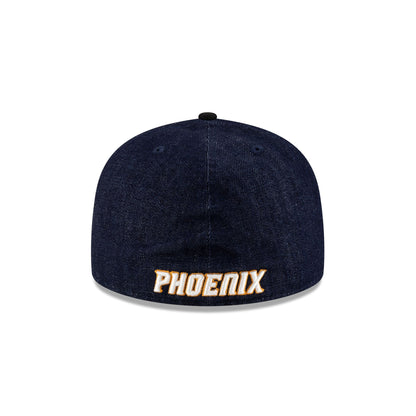 Phoenix Suns Navy Denim 59FIFTY A-Frame Fitted Hat