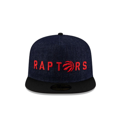 Toronto Raptors Navy Denim 59FIFTY A-Frame Fitted Hat