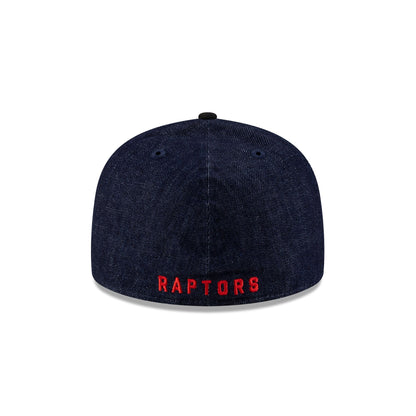 Toronto Raptors Navy Denim 59FIFTY A-Frame Fitted Hat