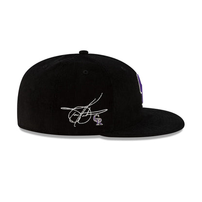 Just Caps Player Corduroy Colorado Rockies Todd Helton 59FIFTY Fitted Hat
