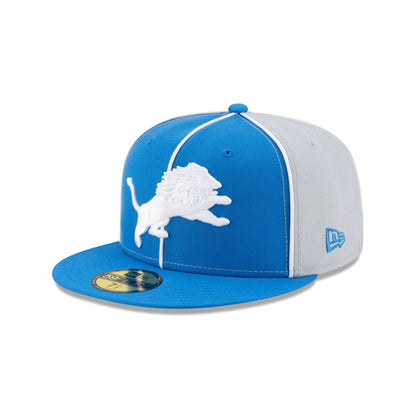 Detroit Lions Two-Tone Pinwheel 59FIFTY Fitted Hat
