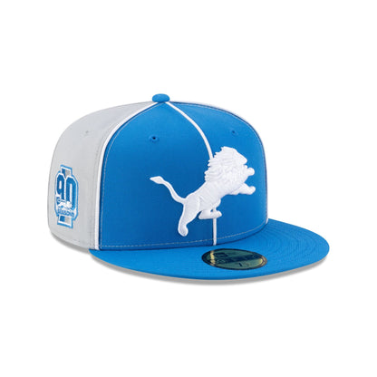 Detroit Lions Two-Tone Pinwheel 59FIFTY Fitted Hat