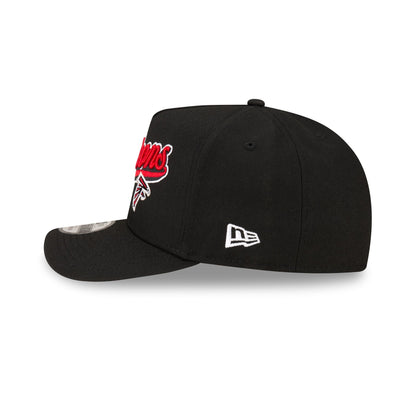 Born x Raised x Atlanta Falcons Script Black 9FIFTY A-Frame Snapback Hat