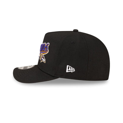 Born x Raised x Baltimore Ravens Script Black 9FIFTY A-Frame Snapback Hat