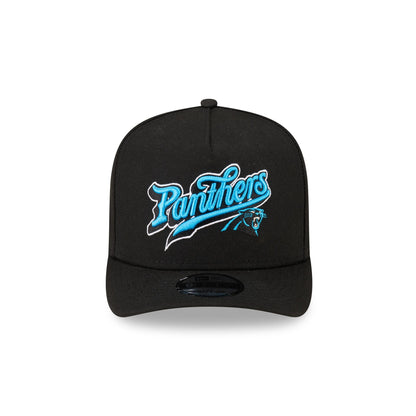 Born x Raised x Carolina Panthers Script Black 9FIFTY A-Frame Snapback Hat