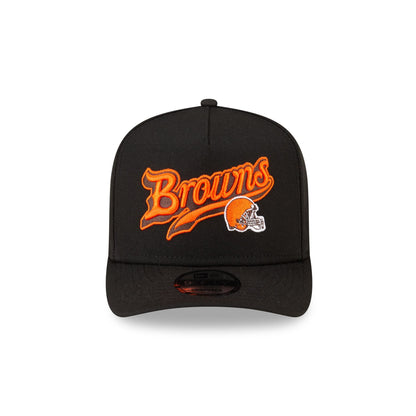 Born x Raised x Cleveland Browns Script Black 9FIFTY A-Frame Snapback Hat