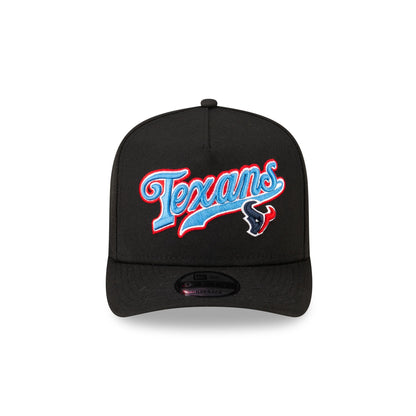 Born x Raised x Houston Texans Script Black 9FIFTY A-Frame Snapback Hat
