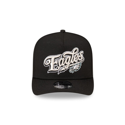 Born x Raised x Philadelphia Eagles Script Black 9FIFTY A-Frame Snapback Hat