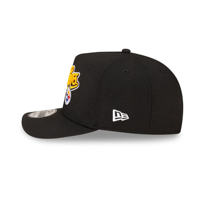 Born x Raised x Pittsburgh Steelers Script Black 9FIFTY A-Frame Snapback Hat