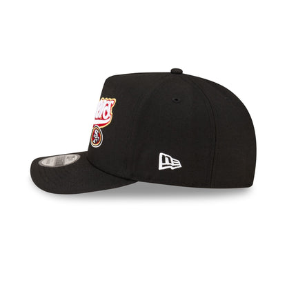 Born x Raised x San Francisco 49ers Script Black 9FIFTY A-Frame Snapback Hat