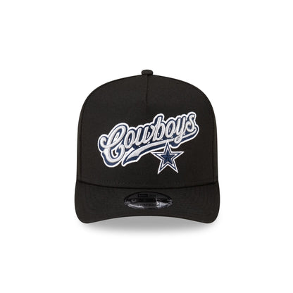 Born x Raised x Dallas Cowboys Script Black 9FIFTY A-Frame Snapback Hat