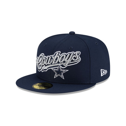 Born x Raised x Dallas Cowboys Script 59FIFTY Fitted Hat
