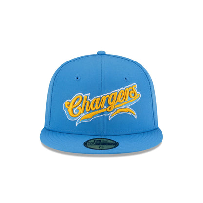 Born x Raised x Los Angeles Chargers Script 59FIFTY Fitted Hat