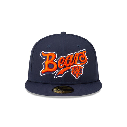 Born x Raised x Chicago Bears Script 59FIFTY Fitted Hat