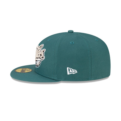 Born x Raised x Philadelphia Eagles Script 59FIFTY Fitted Hat
