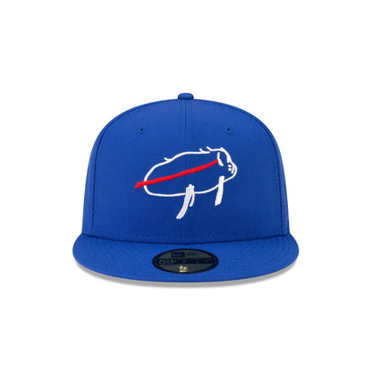 Buffalo Bills Billustration Blue 59FIFTY Fitted Hat