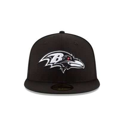 Baltimore Ravens Black & White 59FIFTY Fitted Hat