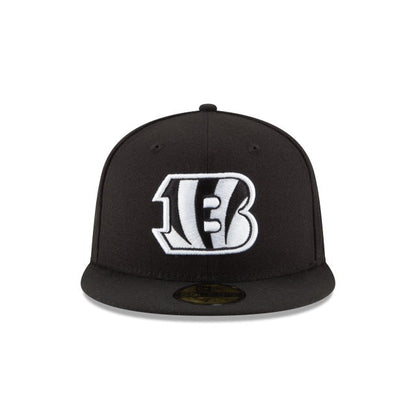 Cincinnati Bengals Black & White 59FIFTY Fitted Hat