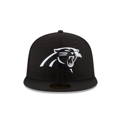 Carolina Panthers Black & White 59FIFTY Fitted Hat