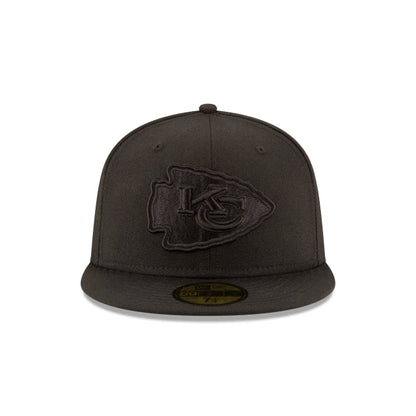 Kansas City Chiefs Black On Black 59FIFTY Fitted Hat