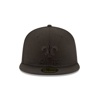 New Orleans Saints Black On Black 59FIFTY Fitted Hat