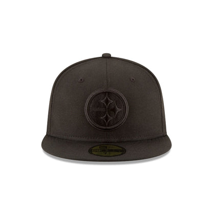 Pittsburgh Steelers Black On Black 59FIFTY Fitted Hat