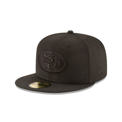 San Francisco 49ers Black On Black 59FIFTY Fitted Hat