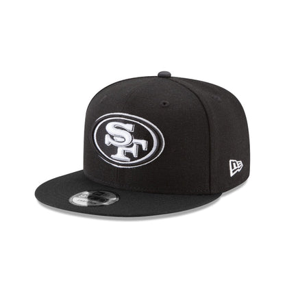 San Francisco 49ers Black and White 9FIFTY Snapback Hat