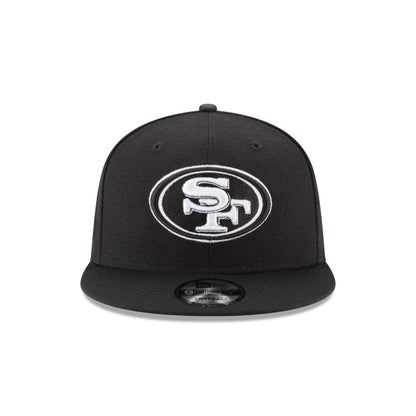 San Francisco 49ers Black and White 9FIFTY Snapback Hat