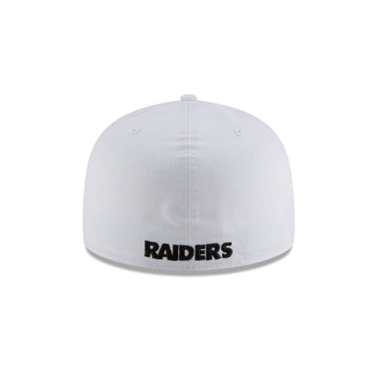 Las Vegas Raiders White 59FIFTY Fitted Hat
