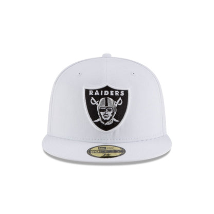 Las Vegas Raiders White 59FIFTY Fitted Hat