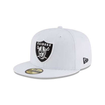 Las Vegas Raiders White 59FIFTY Fitted Hat