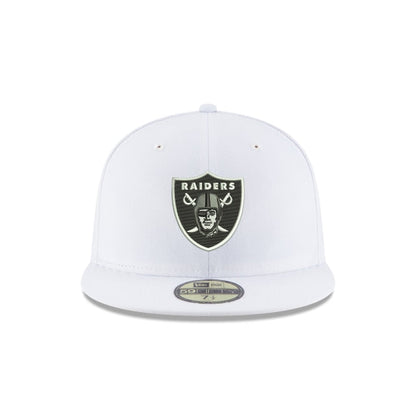 Las Vegas Raiders White 59FIFTY Fitted Hat