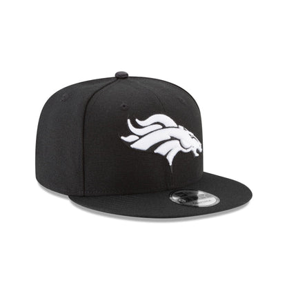Denver Broncos Black and White 9FIFTY Snapback Hat