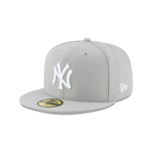 New York Yankees Gray Basic 59FIFTY Fitted Hat