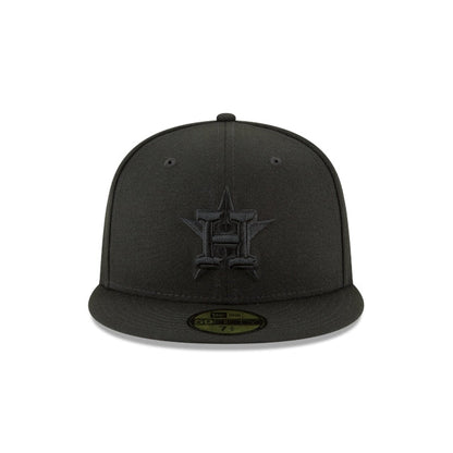 Houston Astros Blackout Basic 59FIFTY Fitted Hat