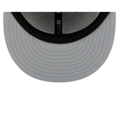 Boston Red Sox Black and White Basic 59FIFTY Fitted Hat