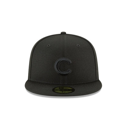 Chicago Cubs Blackout Basic 59FIFTY Fitted Hat