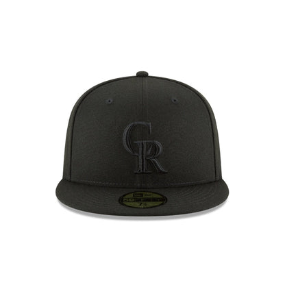 Colorado Rockies Blackout Basic 59FIFTY Fitted Hat